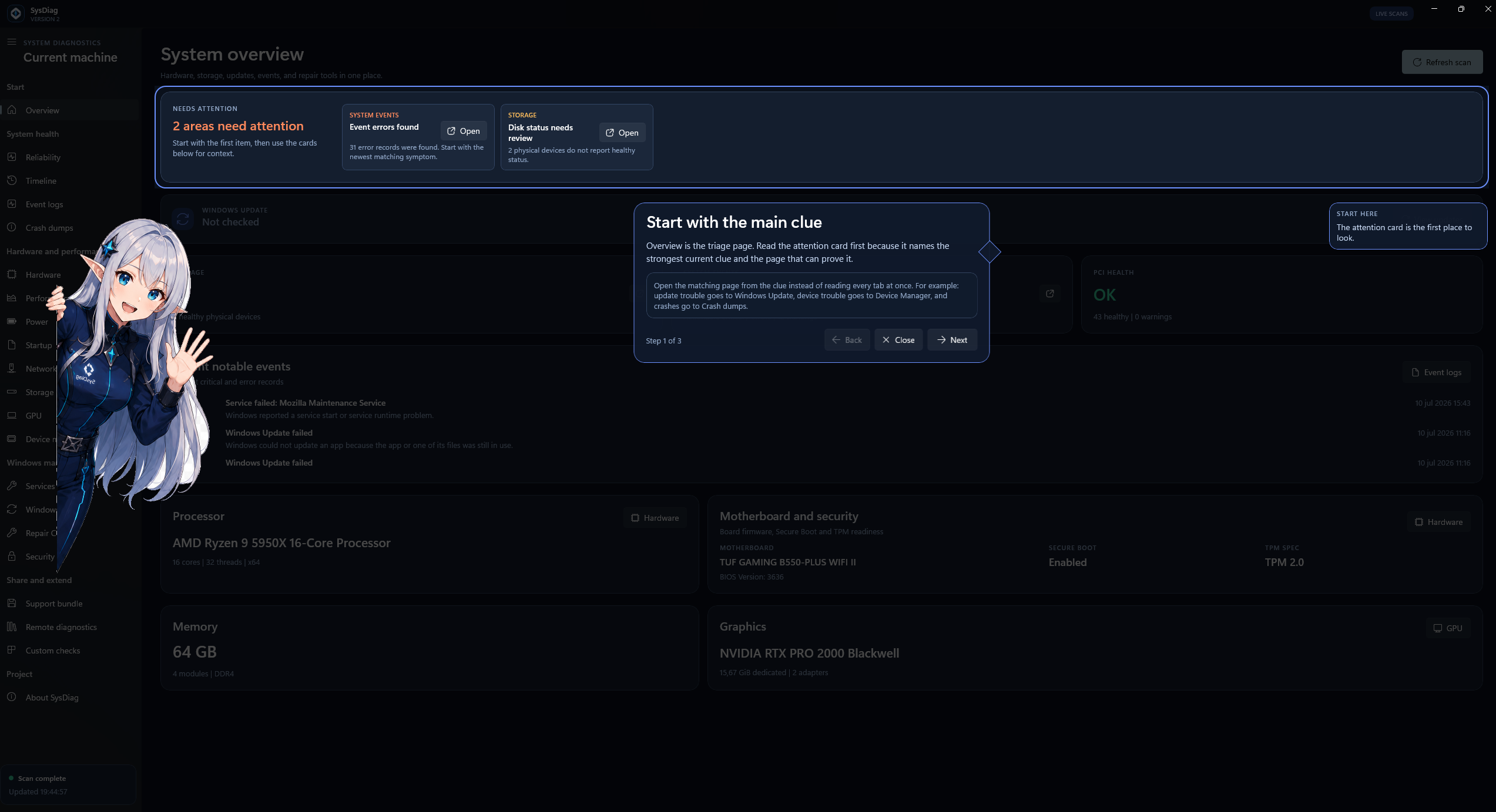Lurionyx SysDiag Version 2 screenshot 1